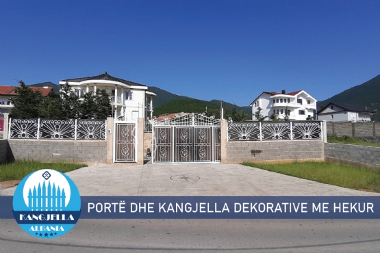 Porta dhe Kangjella llamarine me prerje me lazer, Kangjella moderne, Kangjella klasike, Kangjella dekorative, kangjella te perdorura