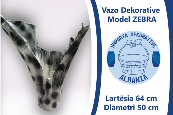 Vazo Dekorative Model ZEBRA, Leze Dekor, Vazo Dekorative per shtepi, Vazo lulesh dekorative, punime artizanat, Vazo per lule, Vazo moderne, Vazo Dekorative Albania, Dekorime artistike, handicraft, Artworks, handiwork